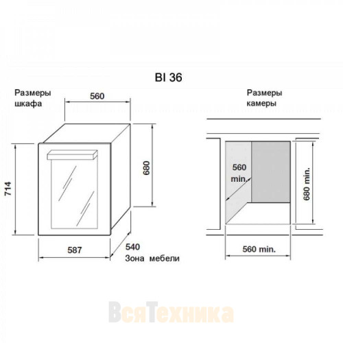 Винный шкаф Indel B Built-In 36 Home Plus