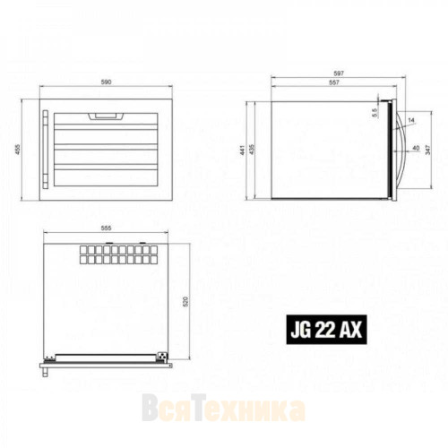 Винный шкаф IP Industrie JG 22 AX