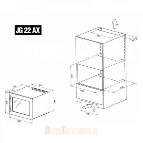 Винный шкаф IP Industrie JG 22 AX