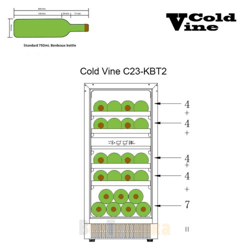 Винный шкаф Cold Vine C23-KBT2