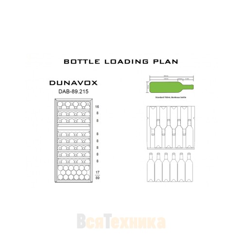 Винный шкаф Dunavox DAB-89.215DSS