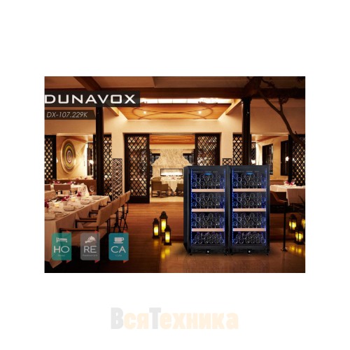 Винный шкаф Dunavox DX-107.229K