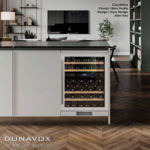 Винный шкаф Dunavox DX-53.130DWK/DP