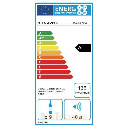 Винный шкаф Dunavox DAU-9.22W