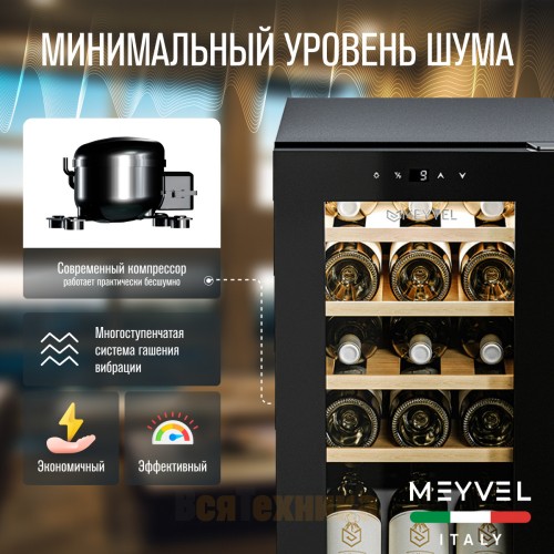 Винный шкаф Meyvel MV15-KBF1