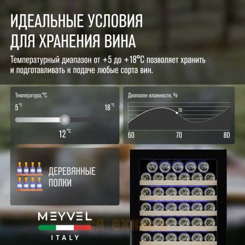 Винный шкаф Meyvel MV163-KBT2