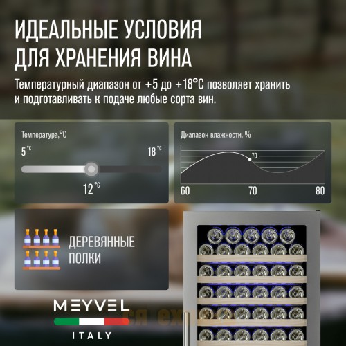Винный шкаф Meyvel MV163-KST2