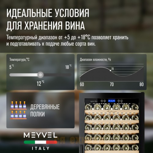 Винный шкаф Meyvel MV171-KBT1