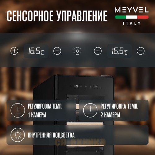 Винный шкаф Meyvel MV19-KBF2