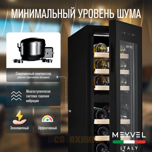 Винный шкаф Meyvel MV19-KBF2