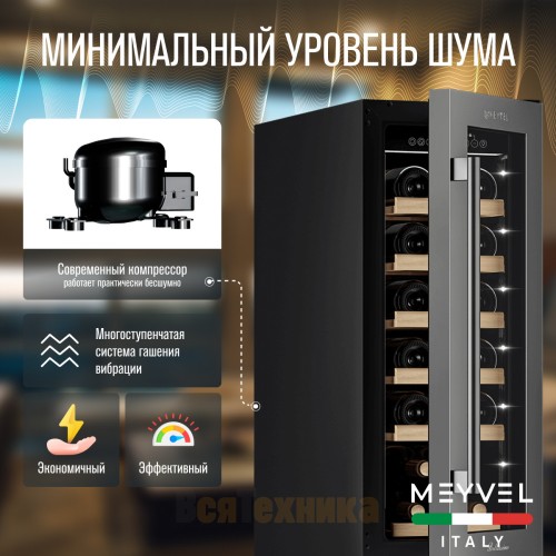 Винный шкаф Meyvel MV19-KST1