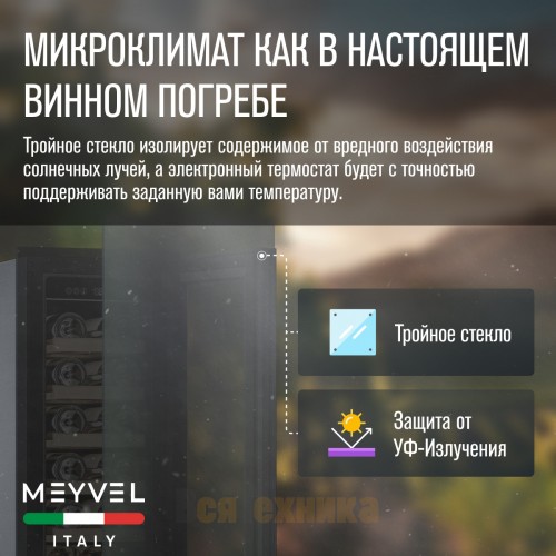 Винный шкаф Meyvel MV19NH-KBT1