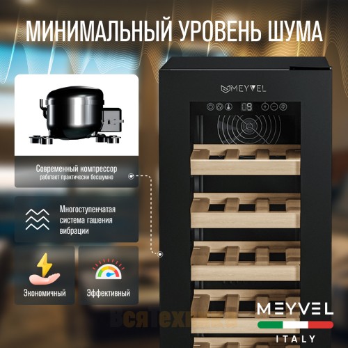 Винный шкаф Meyvel MV19NH-KBT1