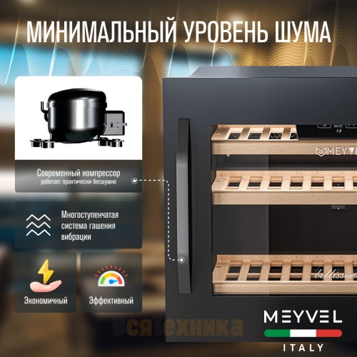 Винный шкаф Meyvel MV22-KBB1