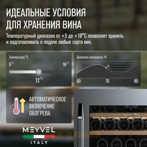 Винный шкаф Meyvel MV22-KSB1