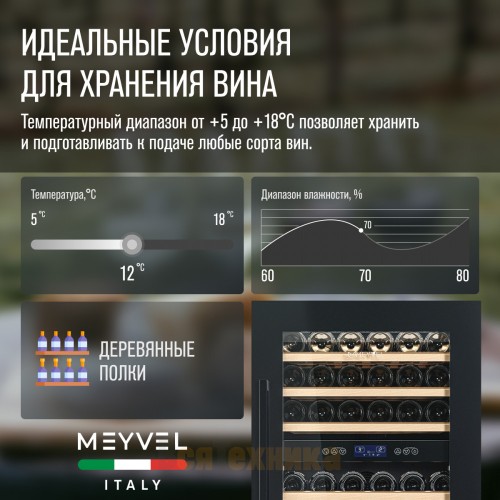 Винный шкаф Meyvel MV42-KBB2