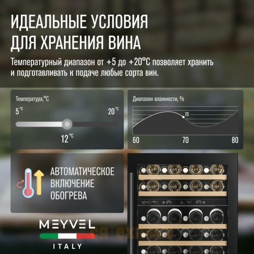 Винный шкаф Meyvel MV46PRO-KBT2