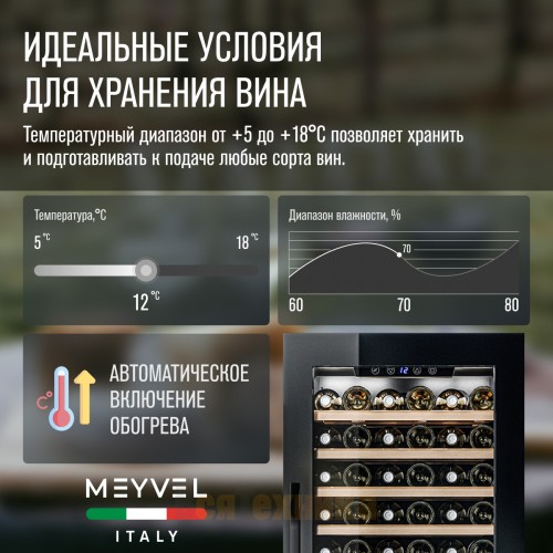 Винный шкаф Meyvel MV66-KBB1