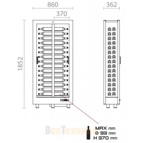 Винный шкаф EXPO "Teca Vino" TH-V10-M01