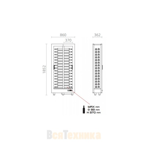 Винный шкаф EXPO "Teca Vino" TH-V10-M01