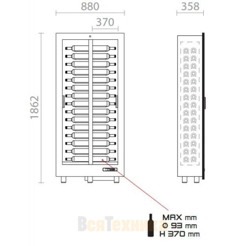 Винный шкаф EXPO "Teca Vino EXPO " TBH-V10 M-01