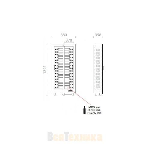 Винный шкаф EXPO "Teca Vino" TBH-V10