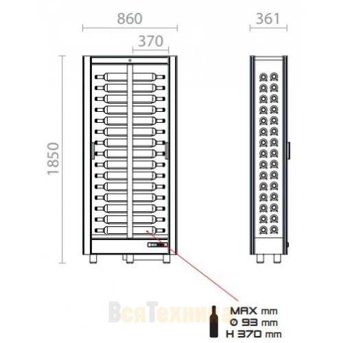 Винный шкаф EXPO "Teca Vino" TMH-V10