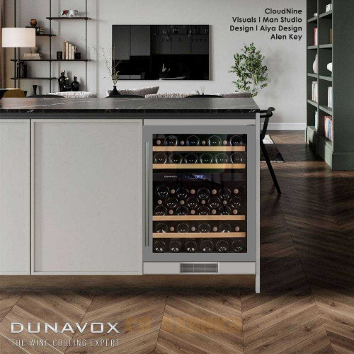 Винный шкаф Dunavox DX-53.130SDSK/DP