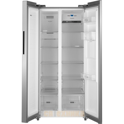 Отдельностоящий холодильник с инвертором и подачей воды Weissgauff WSBS 600 X NoFrost Inverter Water Dispenser