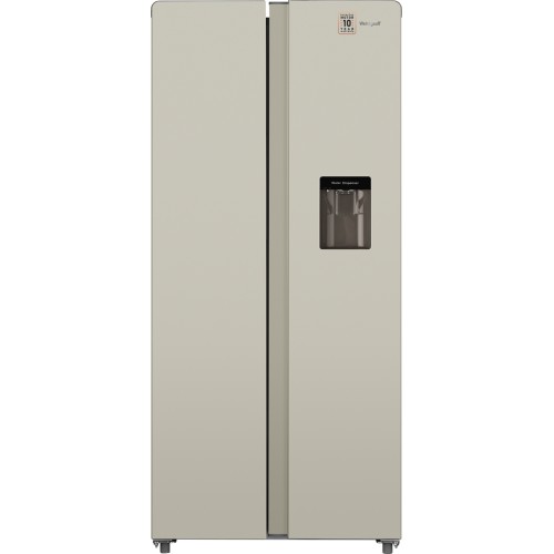 Отдельностоящий холодильник с инвертором и подачей воды Weissgauff WSBS 600 Be NoFrost Inverter Water Dispenser