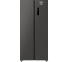 Отдельностоящий холодильник с инвертором Weissgauff WSBS 500 Inverter NoFrost Dark Grey