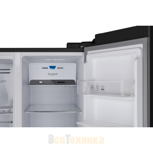 Отдельностоящий холодильник с инвертором и подачей воды Weissgauff WSBS 600 XB NoFrost Inverter Water Dispenser