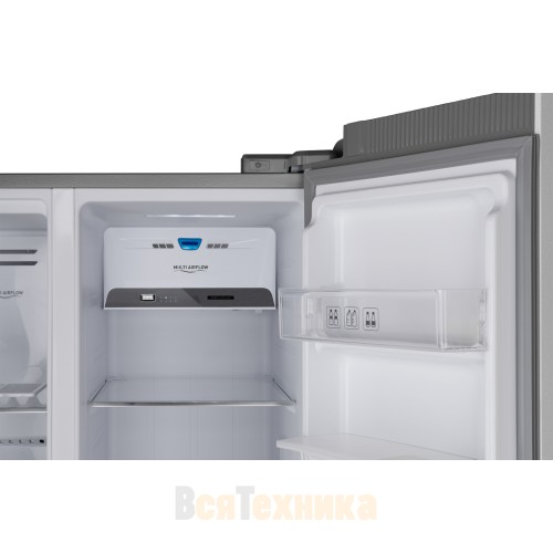 Отдельностоящий холодильник с инвертором и подачей воды Weissgauff WSBS 600 X NoFrost Inverter Water Dispenser