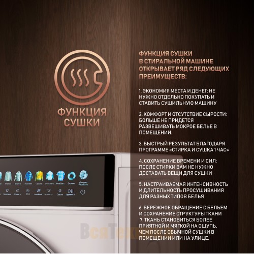 Стиральная машина с сушкой Weissgauff WMD 58411 Direct Drive Inverter Premium Steam