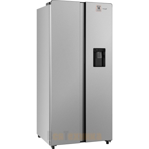 Отдельностоящий холодильник с инвертором и подачей воды Weissgauff WSBS 600 X NoFrost Inverter Water Dispenser