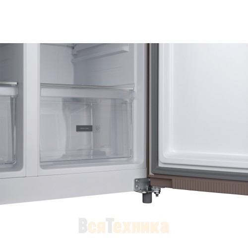 Отдельностоящий холодильник с инвертором и подачей воды Weissgauff WSBS 600 Be NoFrost Inverter Water Dispenser