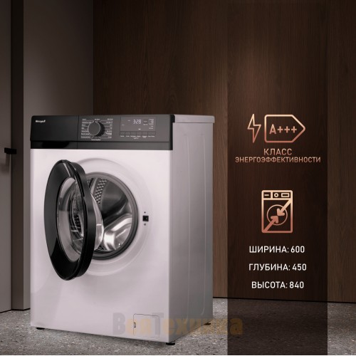 Стиральная машина с инвертором и паром Weissgauff WM 45127 DC Inverter Steam 