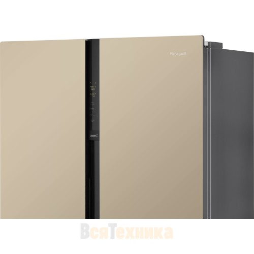 Отдельностоящий холодильник с инвертором Weissgauff WSBS 600 BeG NoFrost Inverter