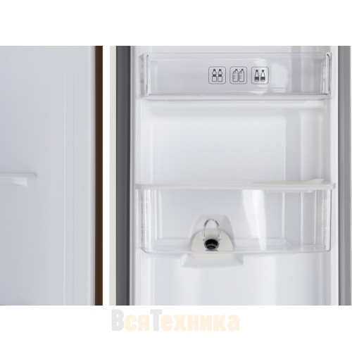 Отдельностоящий холодильник с инвертором и подачей воды Weissgauff WSBS 600 Be NoFrost Inverter Water Dispenser