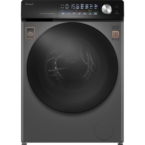 Стиральная машина с прямым приводом, инвертором и паром Weissgauff WM 45126 Steam Direct Drive Deep Grey
