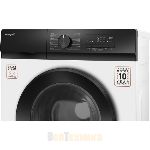 Стиральная машина с инвертором и паром Weissgauff WM 39106 Inverter Steam