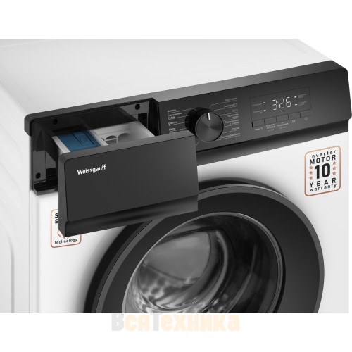 Стиральная машина с инвертором и паром Weissgauff WM 39106 Inverter Steam