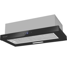Кухонная встраиваемая вытяжка Weissgauff TEL 600 2M Touch Black Glass
