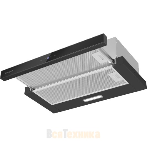 Кухонная встраиваемая вытяжка Weissgauff TEL 600 2M Touch Black Glass