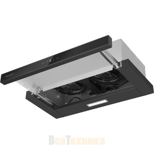 Кухонная встраиваемая вытяжка Weissgauff TEL 600 2M Touch Black Glass