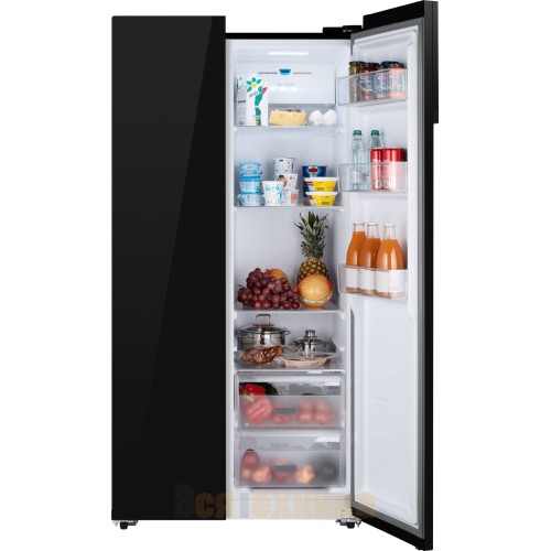 Отдельностоящий холодильник с инвертором Weissgauff WSBS 600 BG NoFrost Inverter