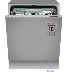 Встраиваемая посудомоечная машина с проекцией времени на полу, авто-открыванием и инвертором Weissgauff BDW 6075 D Inverter AutoOpen Timer Floor