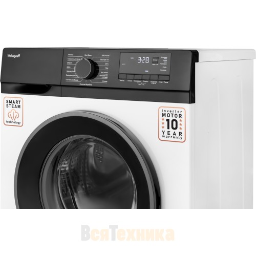 Стиральная машина с инвертором и паром Weissgauff WM 45127 DC Inverter Steam 
