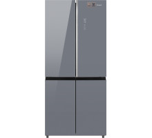 Отдельностоящий холодильник с инвертором Weissgauff WCD 590 Nofrost Inverter Premium EcoFresh Dark Grey Glass