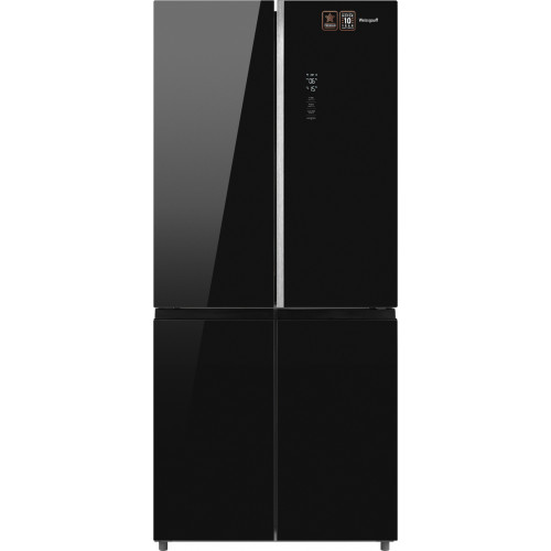 Отдельностоящий холодильник с инвертором Weissgauff WCD 590 Nofrost Inverter Premium EcoFresh Black Glass